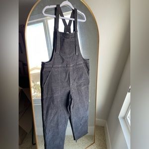 Aerie Grey corduroy overalls